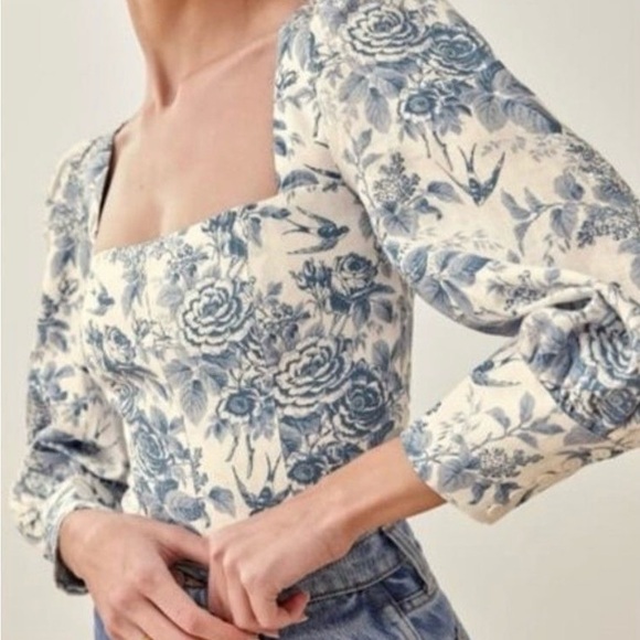 Reformation Stilton Linen Top - Picture 3 of 16